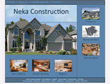 Tablet Screenshot of nekaconstruction.com